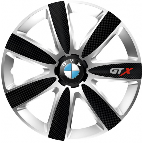 PUKLICE PRE BMW 15" GTX silver/black 4ks